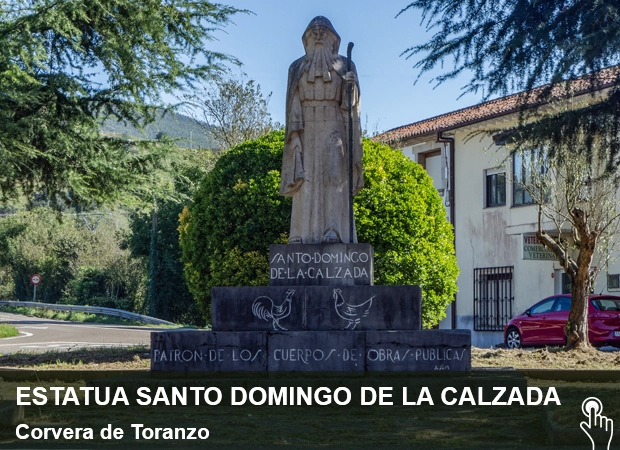 Patrimonio Civil Estatua Santo Domingo de la Calzada Corvera de Toranzo