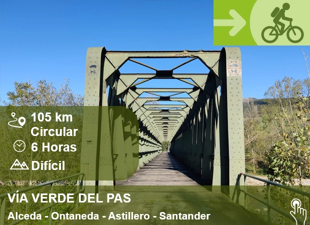 Ruta 4 Bici Via Verde del Pas Alceda-Ontaneda Astillero Santander - Portal de Turismo - Ayuntamiento de Corvera de Toranzo